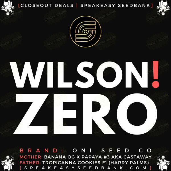 Speakeasy presents Wilson Zero