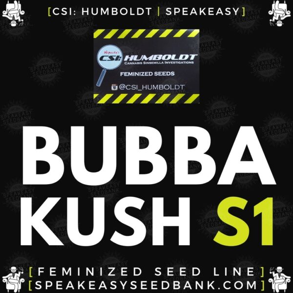 Speakeasy presents Bubba Kush S1 by CSI Humboldt