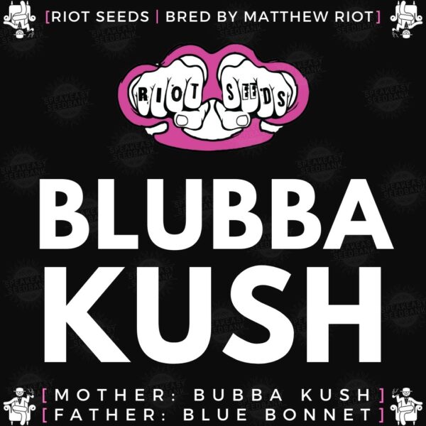Speakeasy presents Blubba Kush by Riot Seed Co