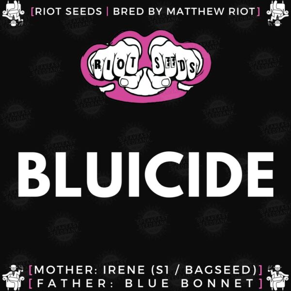 Speakeasy presents Bluicide by Riot Seed Co